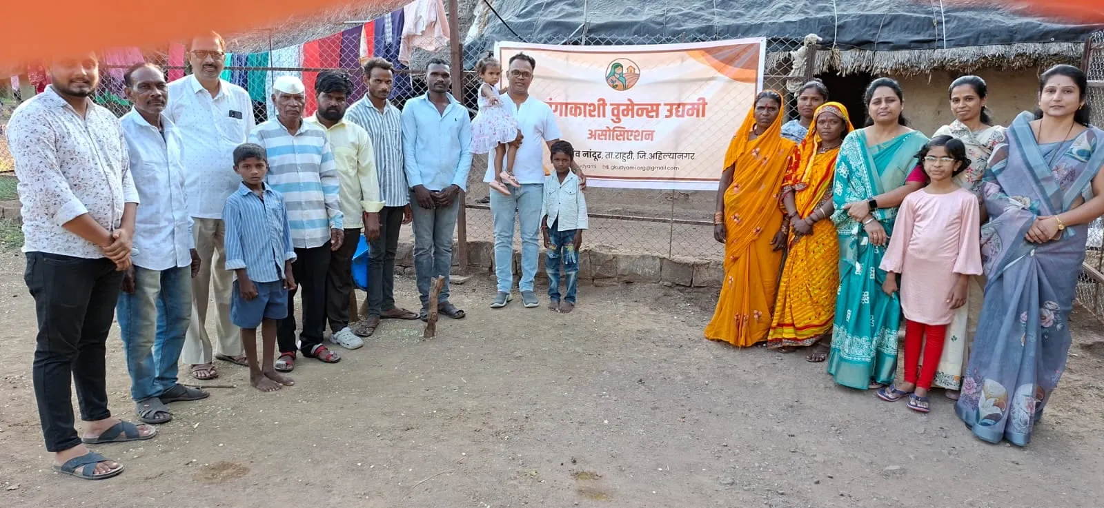With families of Baragaon Nandur